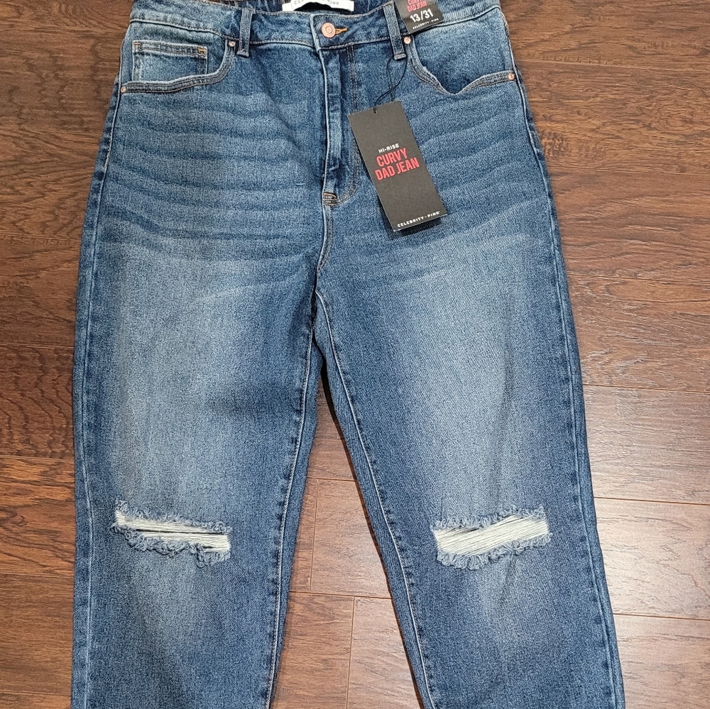 Hi Rise Curvy Dad Crop Jeans Reg 13/31 NWT